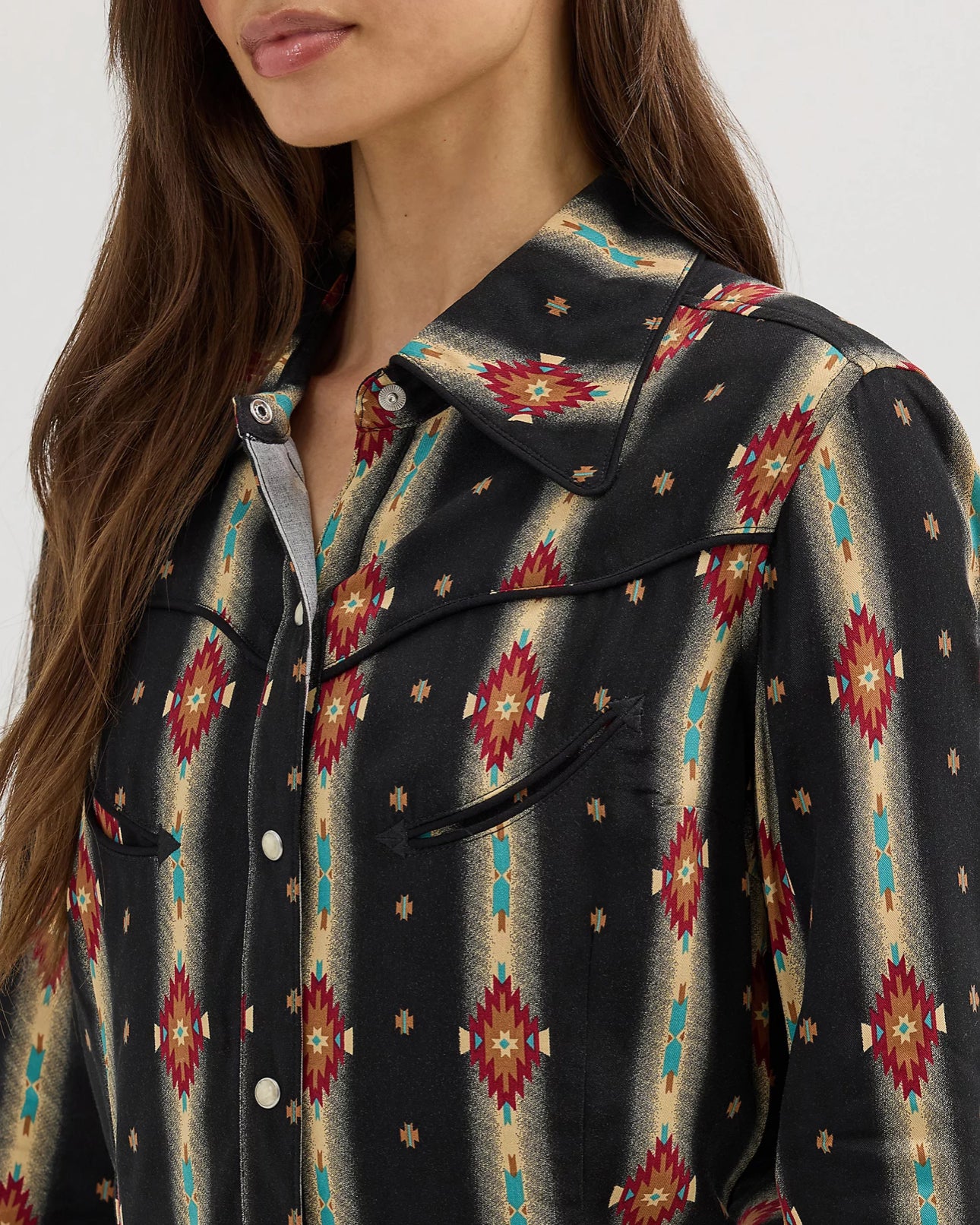 Lainey Wilson X Wrangler Classic Black Checotah Shirt