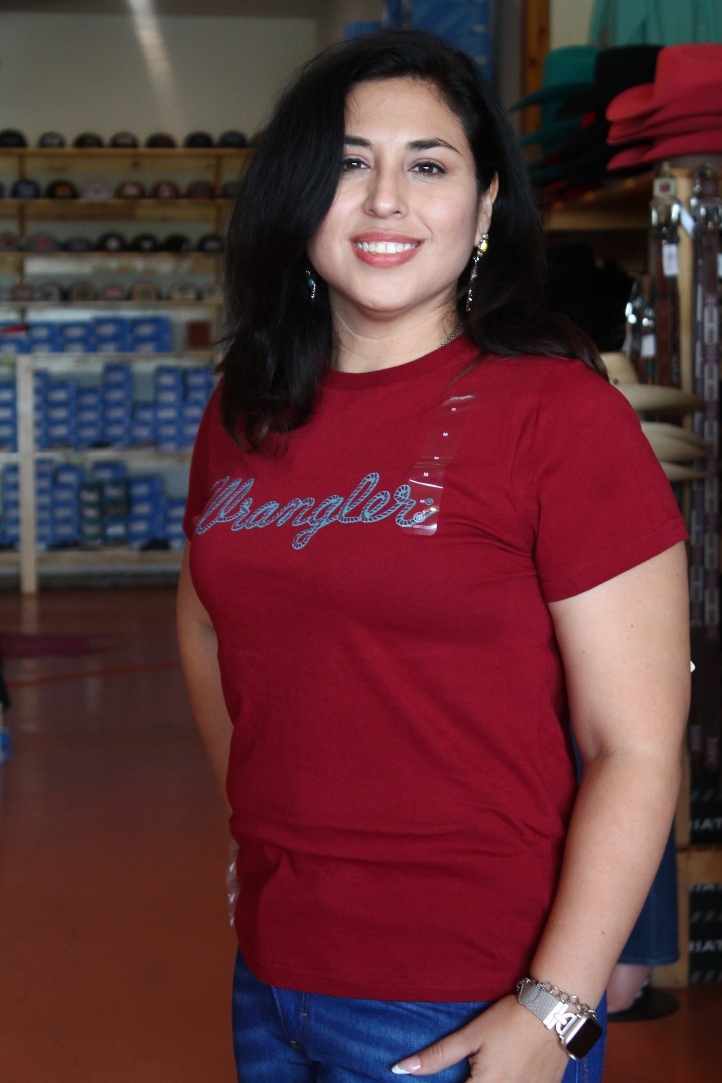 Women’s Rope Logo Tee- Red