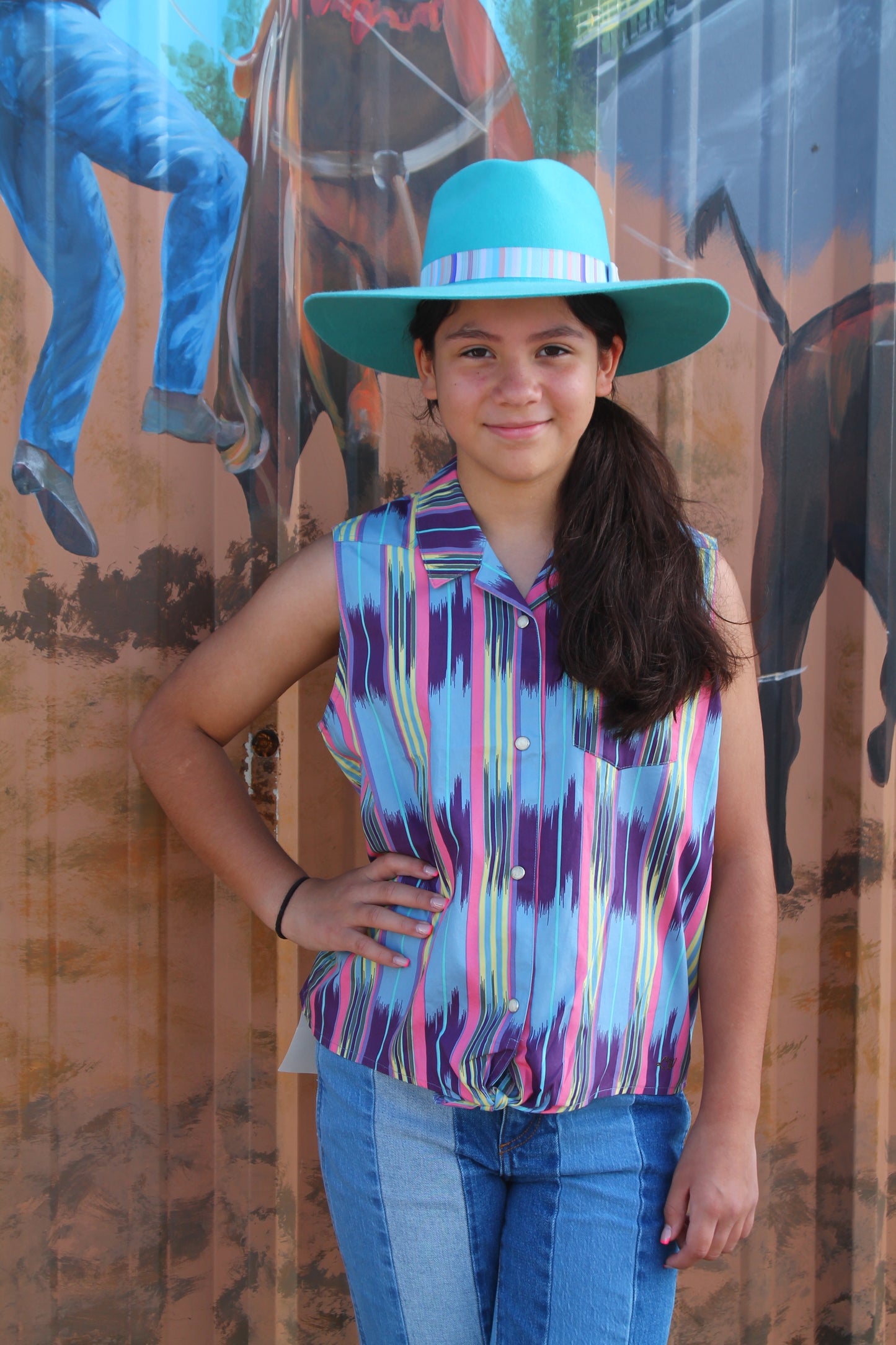 Wrangler X Lainey Wilson Checotah Tie Top