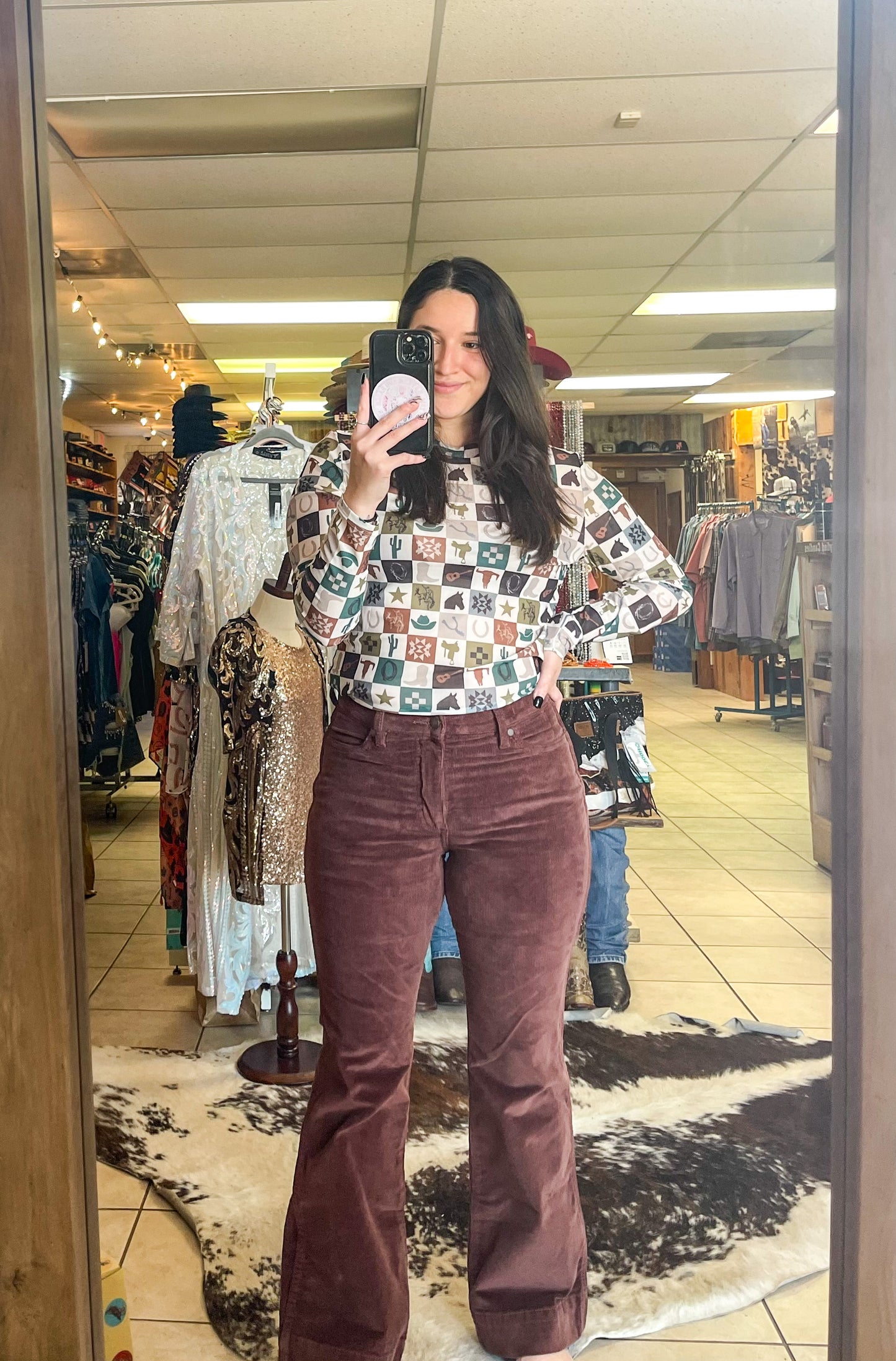 Wrangler Chestnut Corduroy Jeans