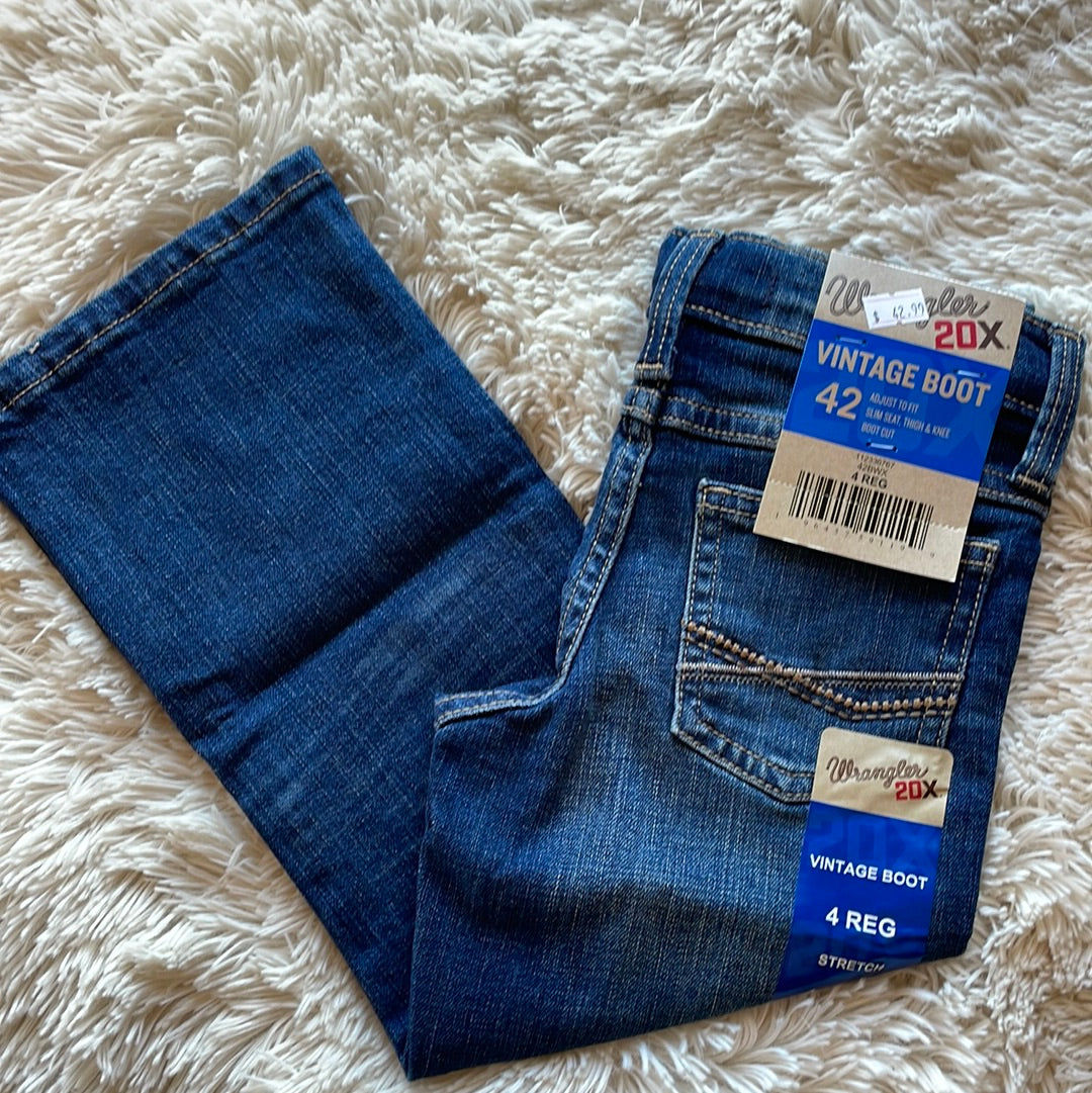 Wrangler Boy's 20x Dark Wash Jeans
