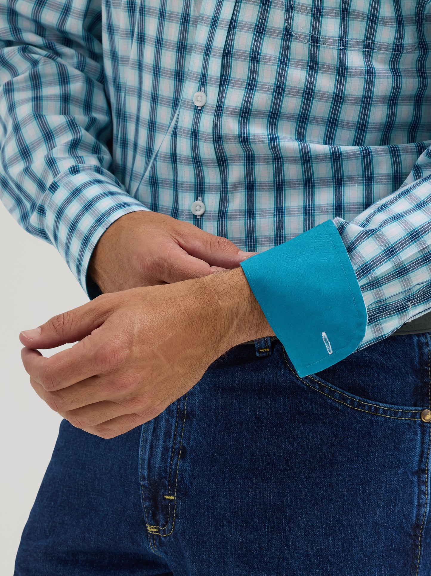 Wrangler George Strair LS-Blue