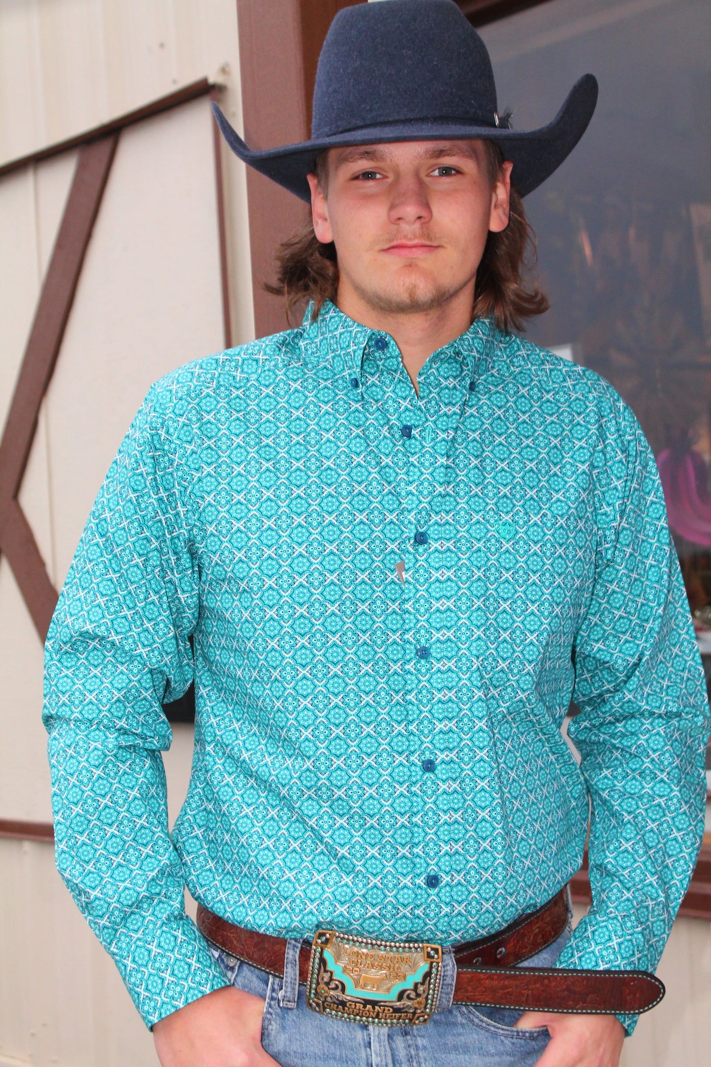 Men’s Ariat Jordy Blue Long Sleeve