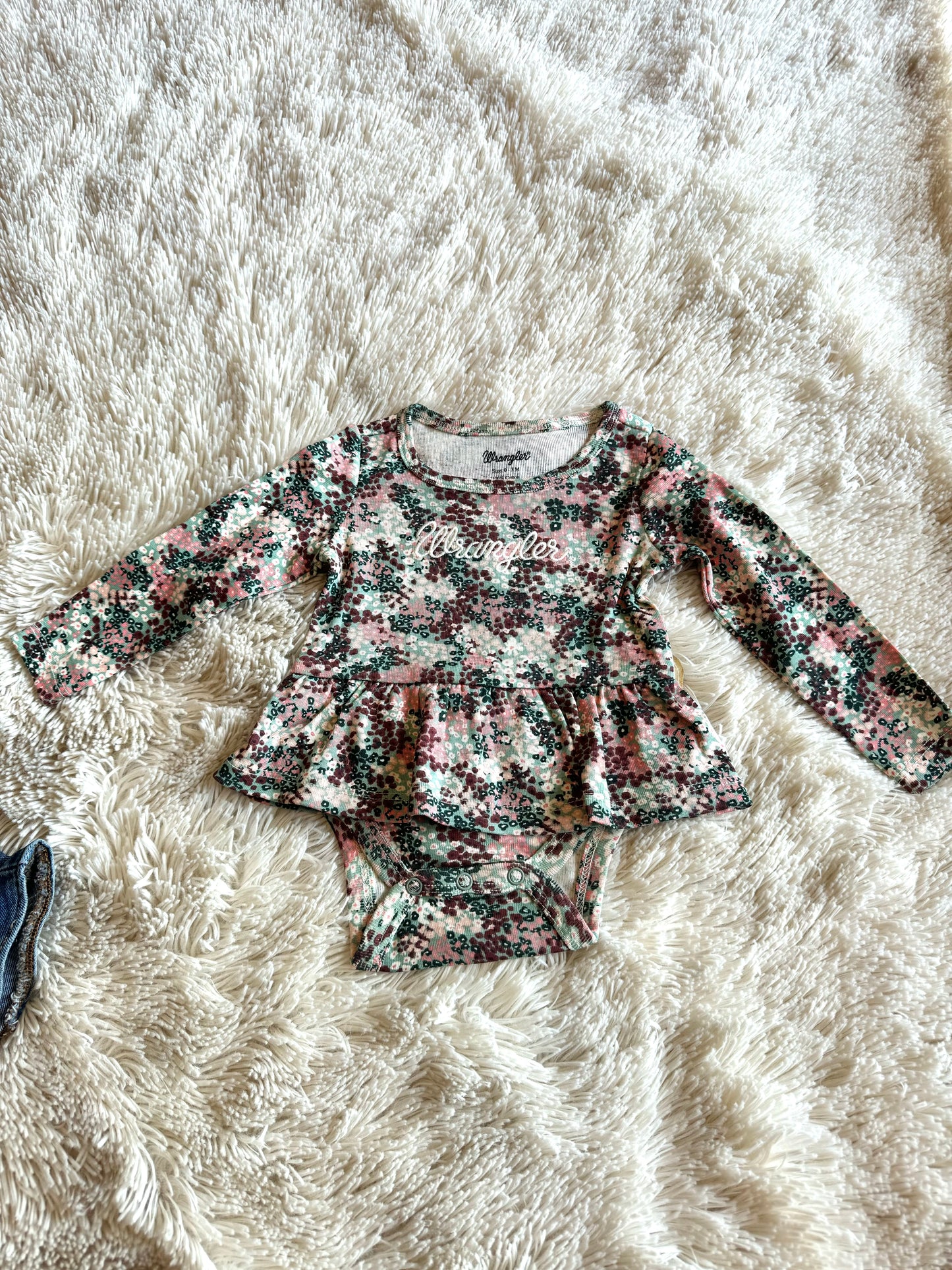 Wrangler Infant Floral Onesie