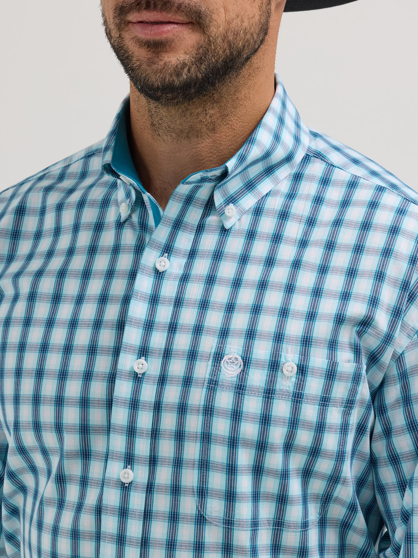 Wrangler George Strair LS-Blue