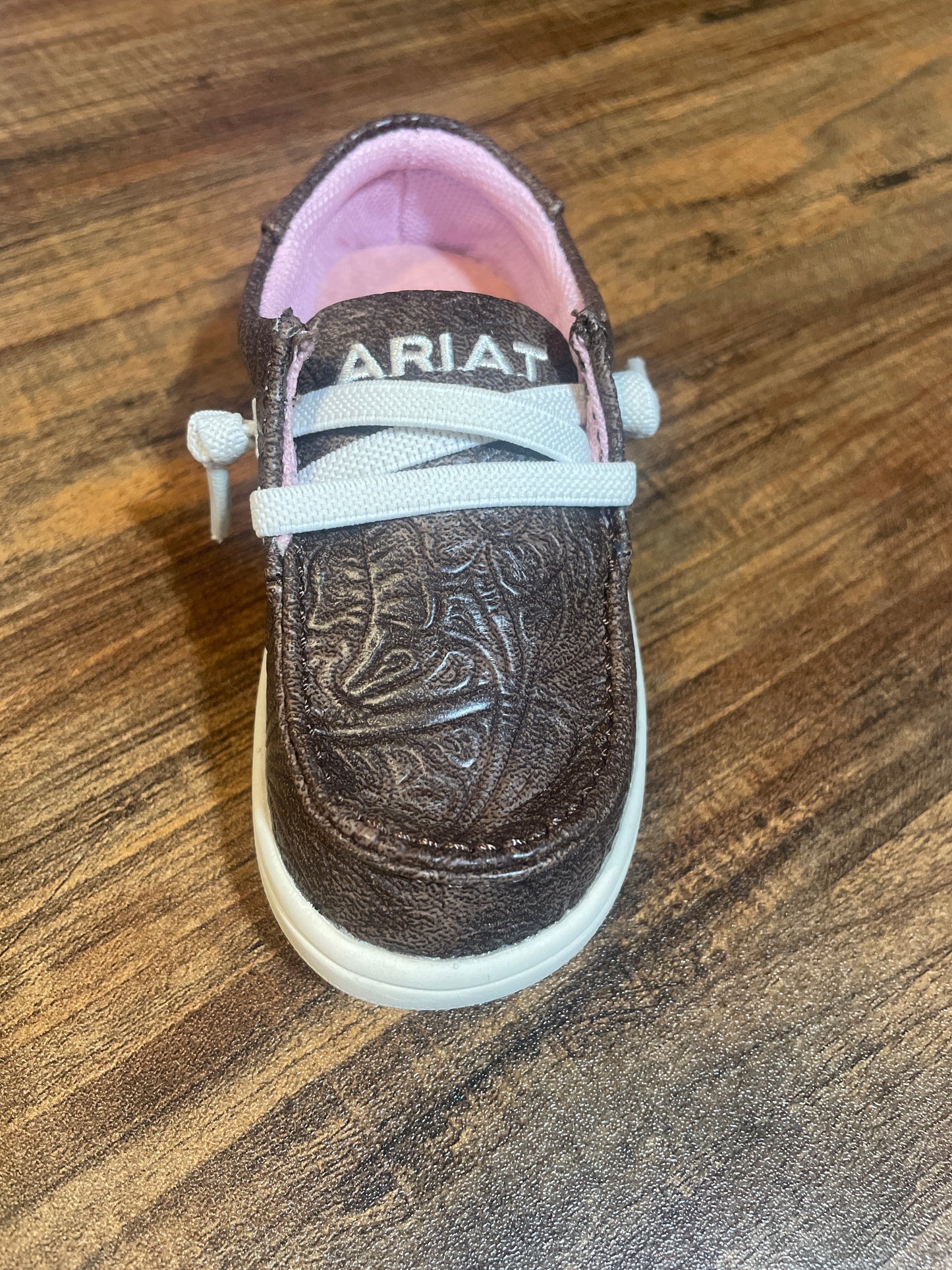 Ariat Lil' Stompers Brown Floral Cruisers