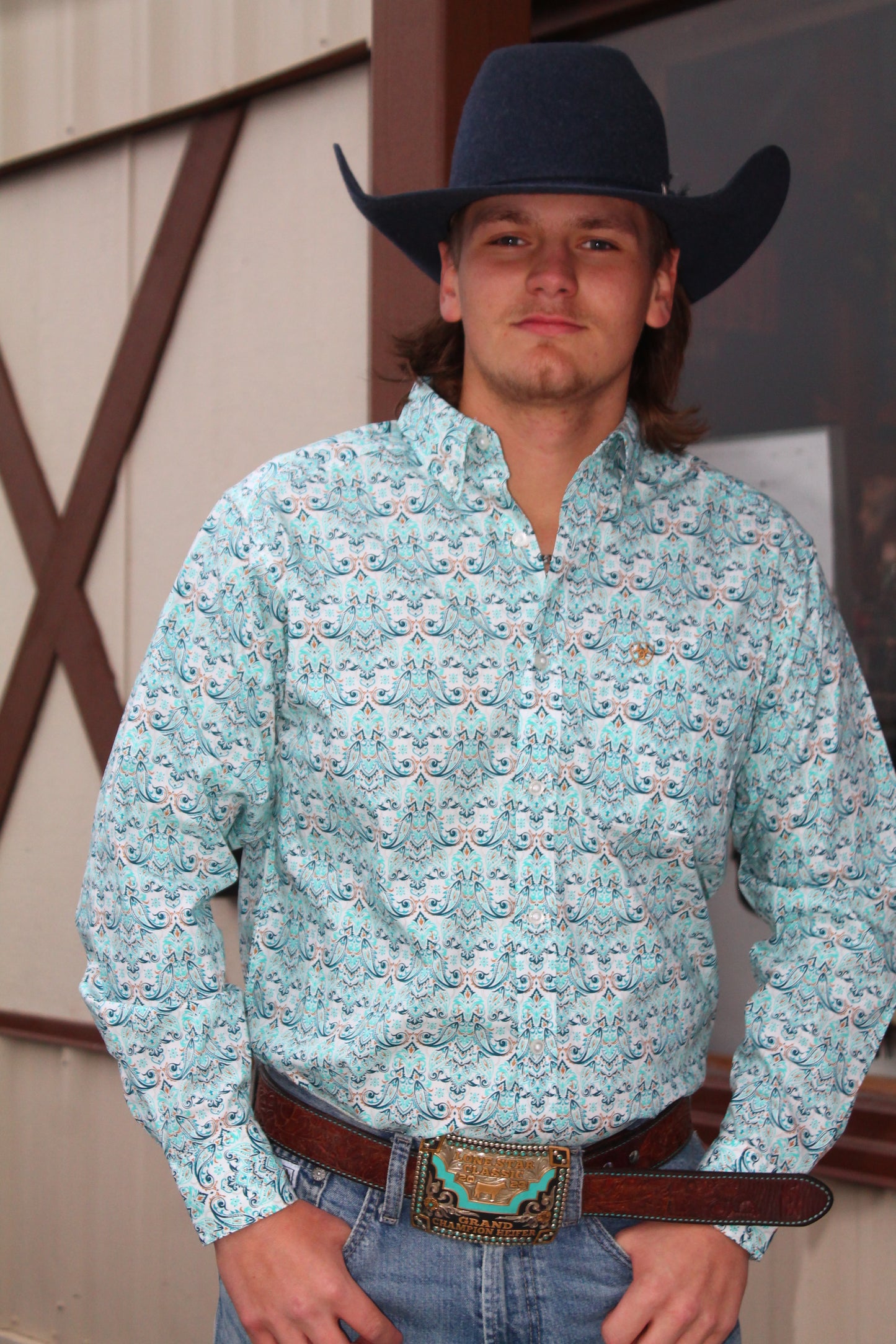 Ariat Jerome LS- Teal