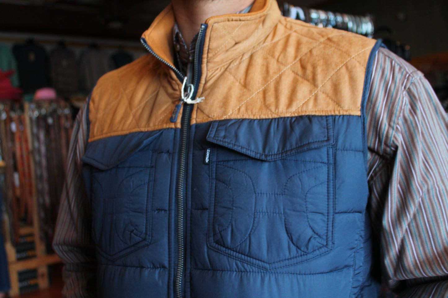 Hooey Men’s Navy/Tan Vest