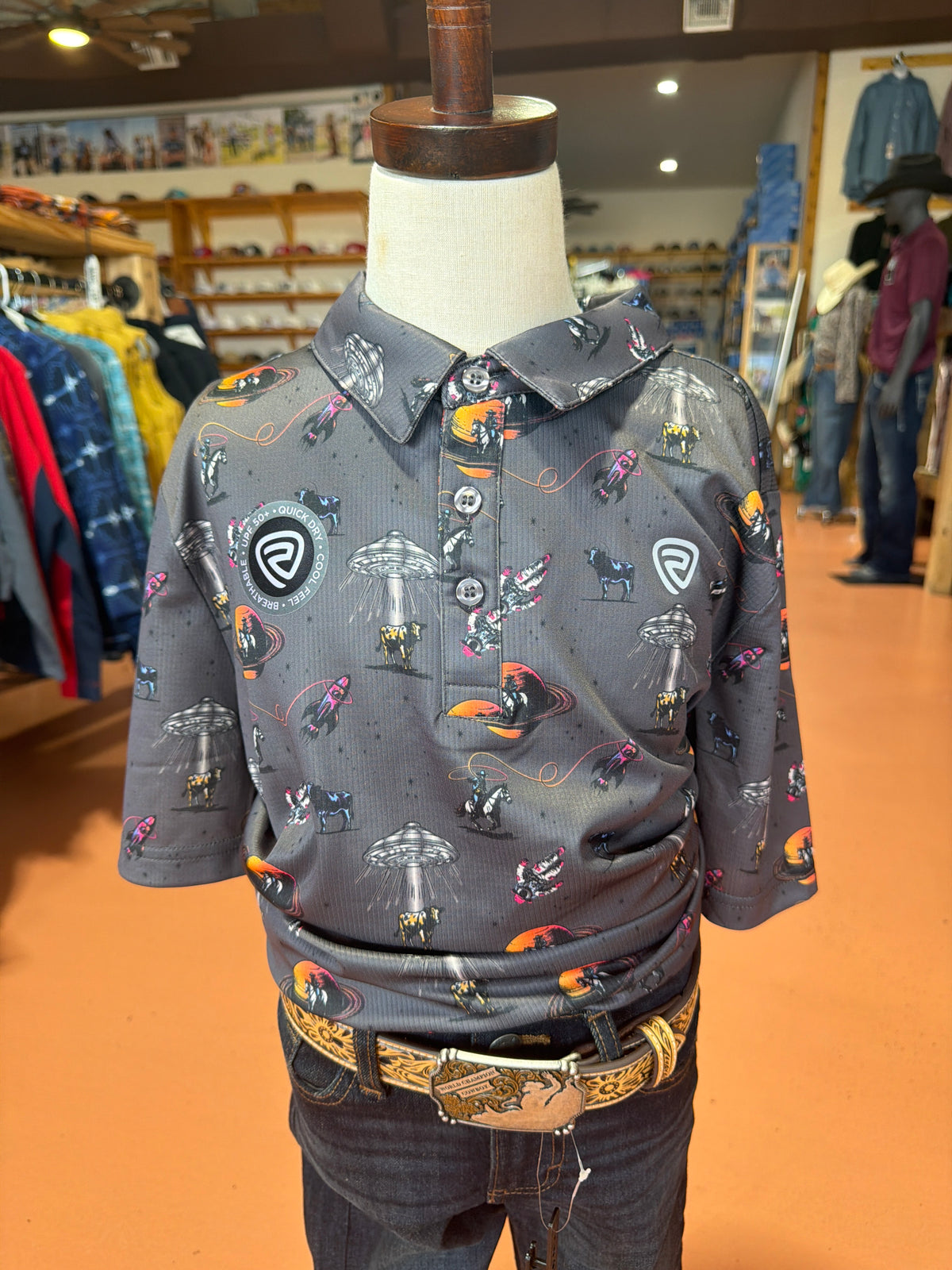 Boys Rock and Roll Space Cowboy Polo ðŸ¤