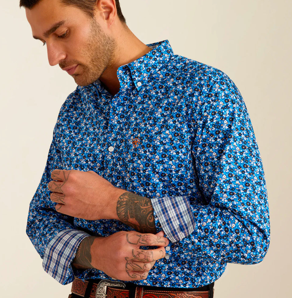 Ariat Wrinkle Free Brighton LS- Blue