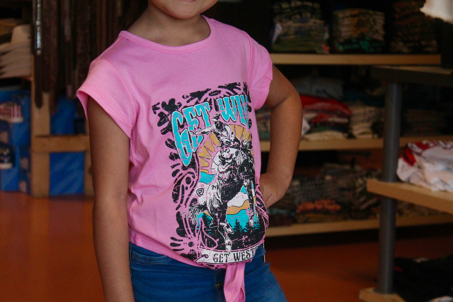 R&R Girl's Get Wild Tie Top