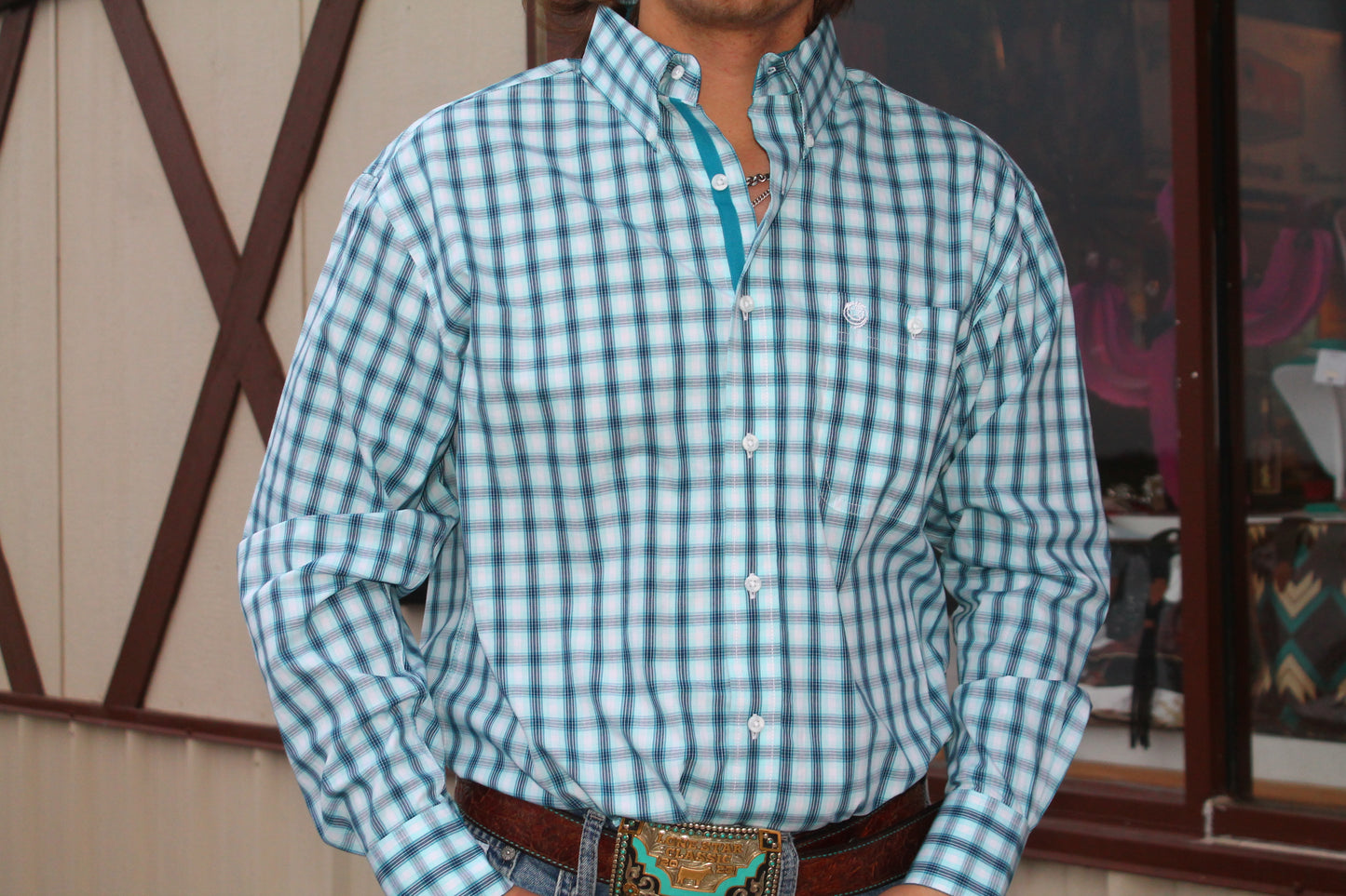 Wrangler George Strair LS-Blue