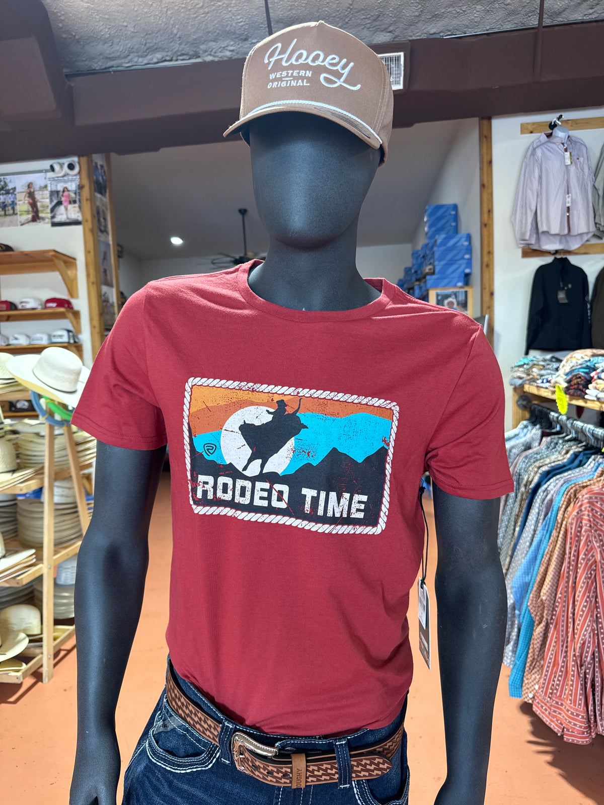 Rodeo Time Tee- Red⚡️