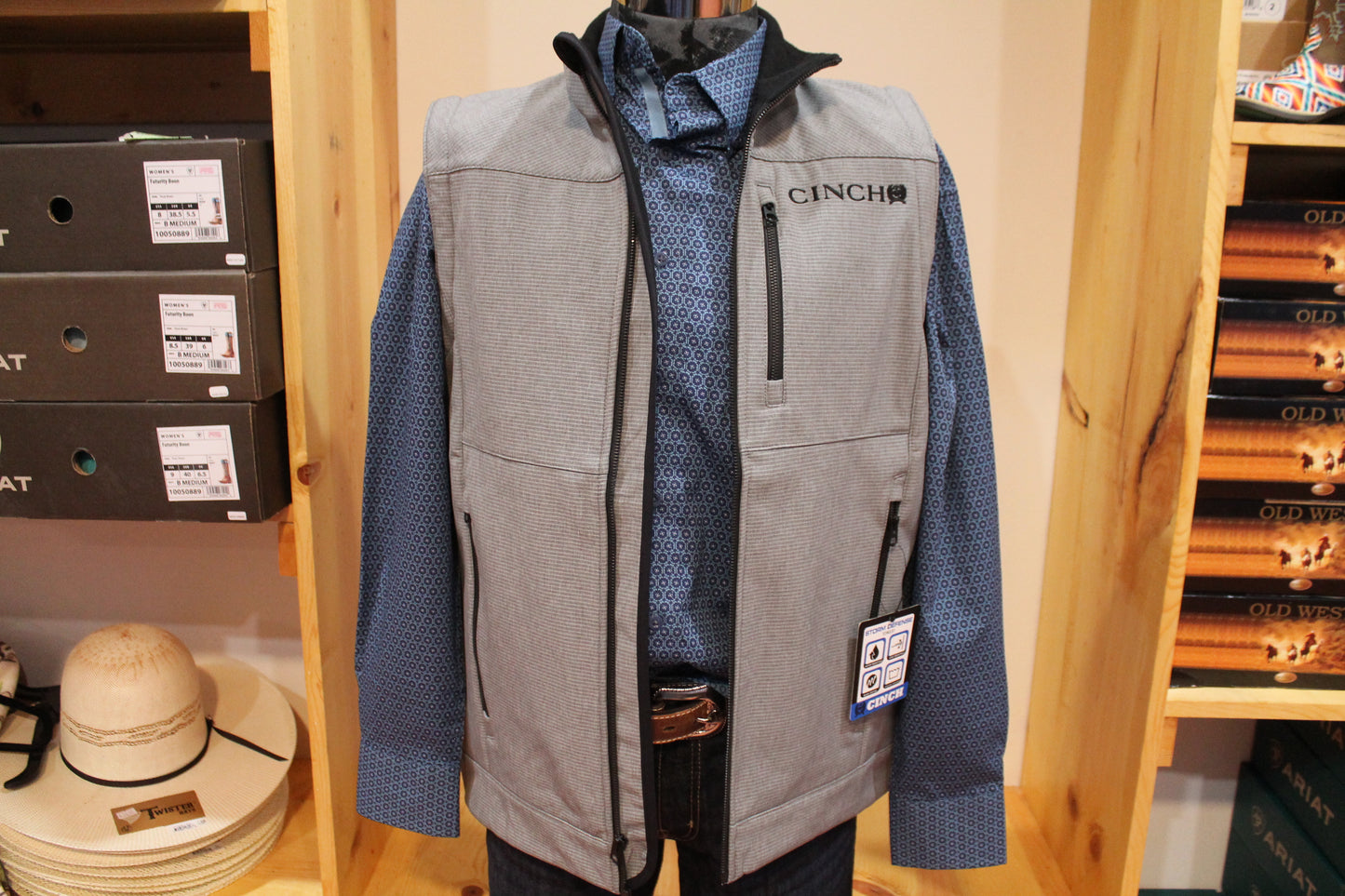 Cinch Men's Slate Grey Vest