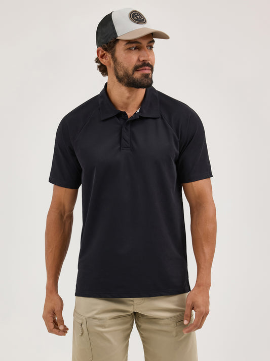 Wrangler Black Men’s  Techno Knit Polo