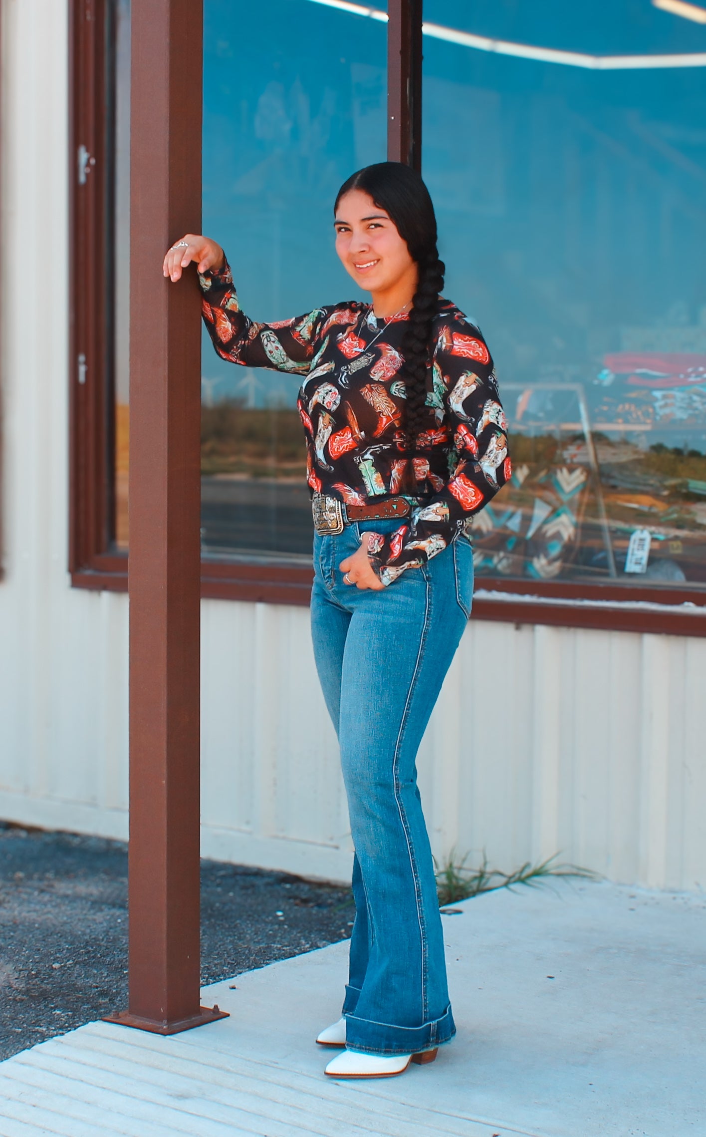 Boot Kickin’ Mesh Long-sleeve