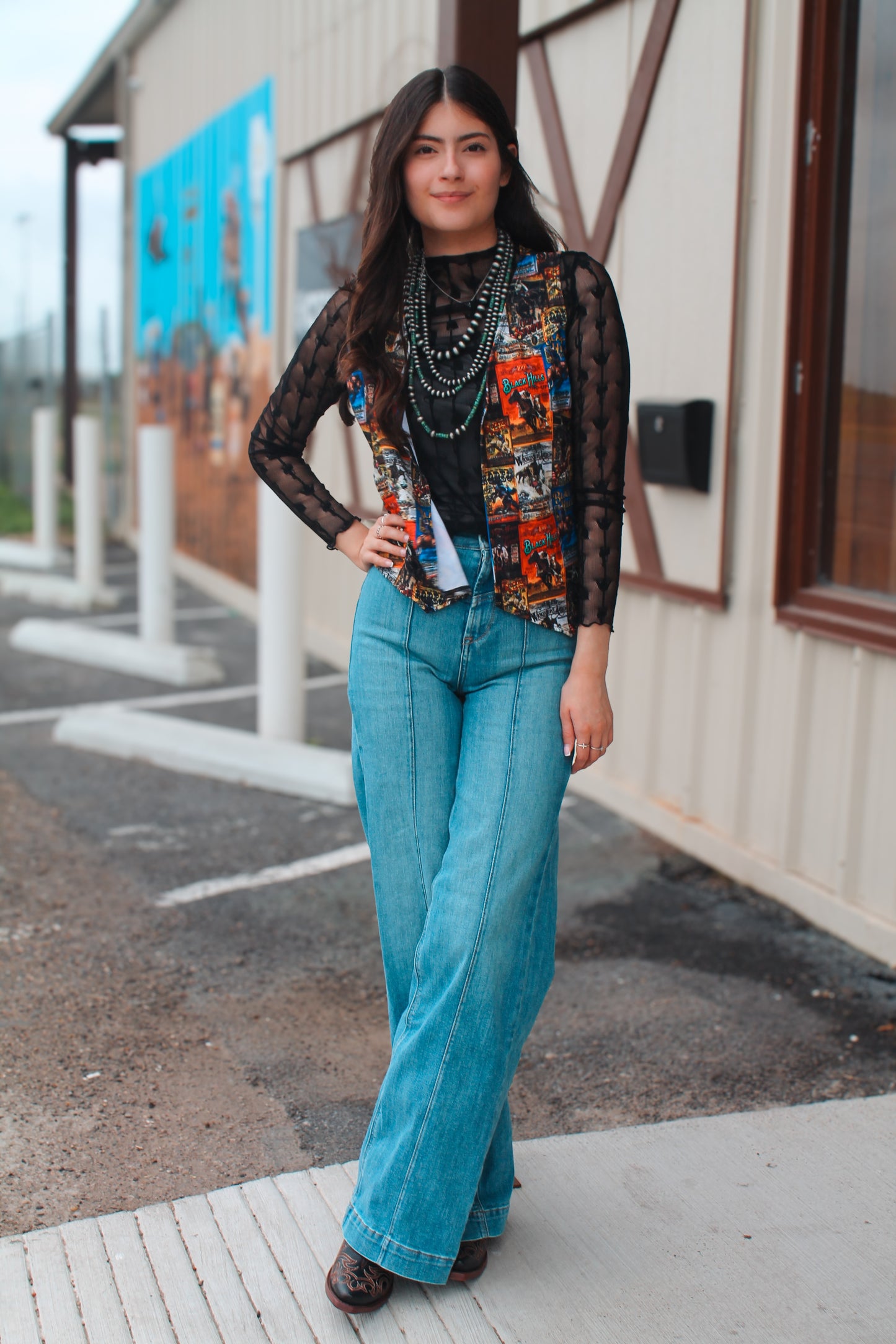 Western Collage Vest