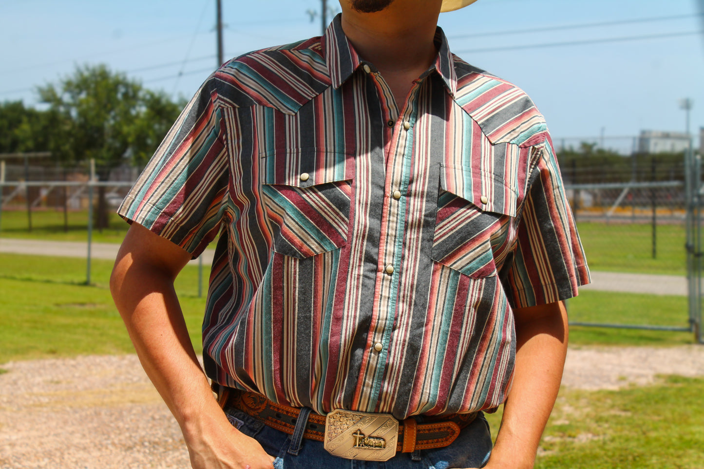 Ariat Haven Retro Snap S/S- BlkMulti