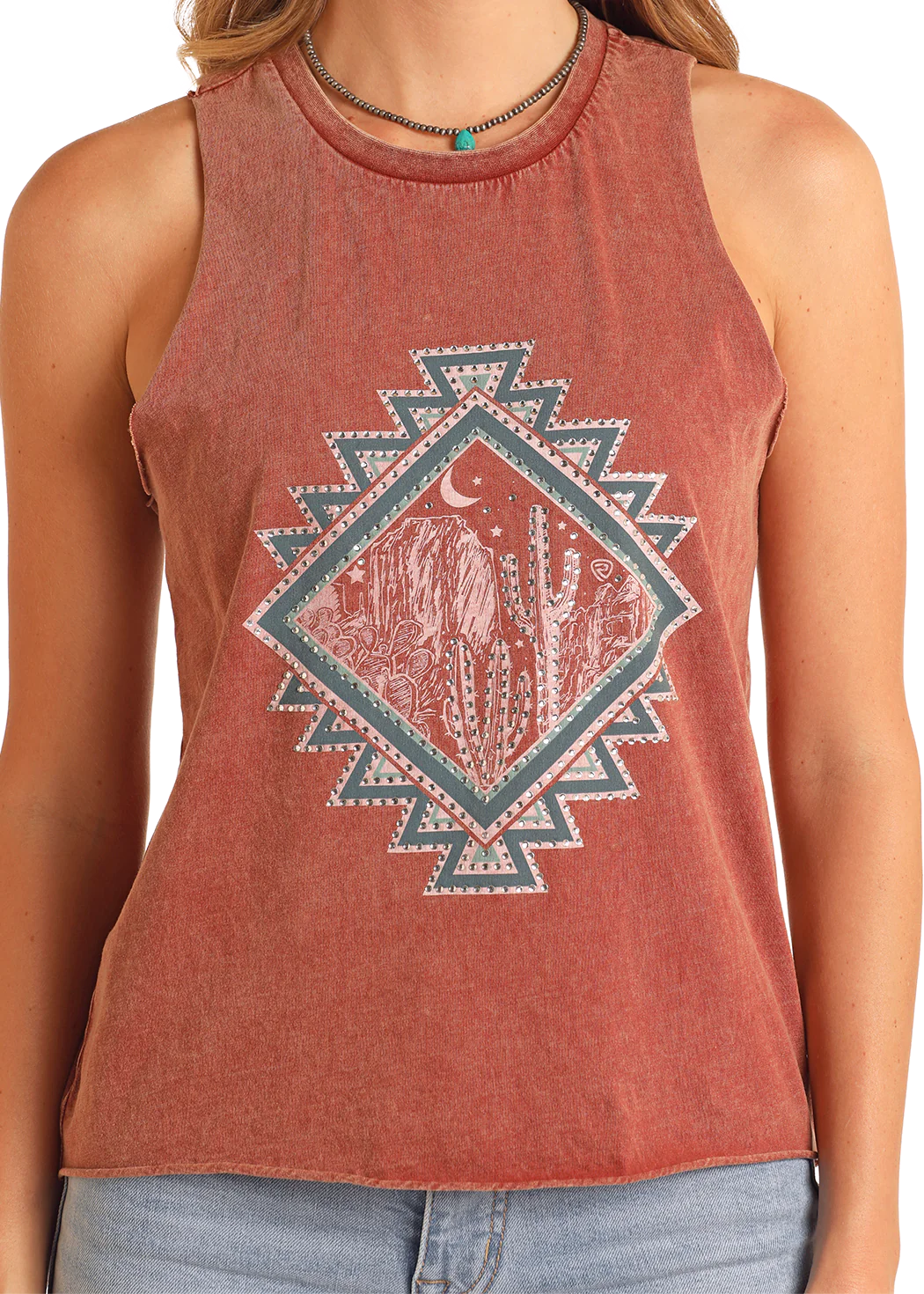 R&R Oversized Aztec Tee