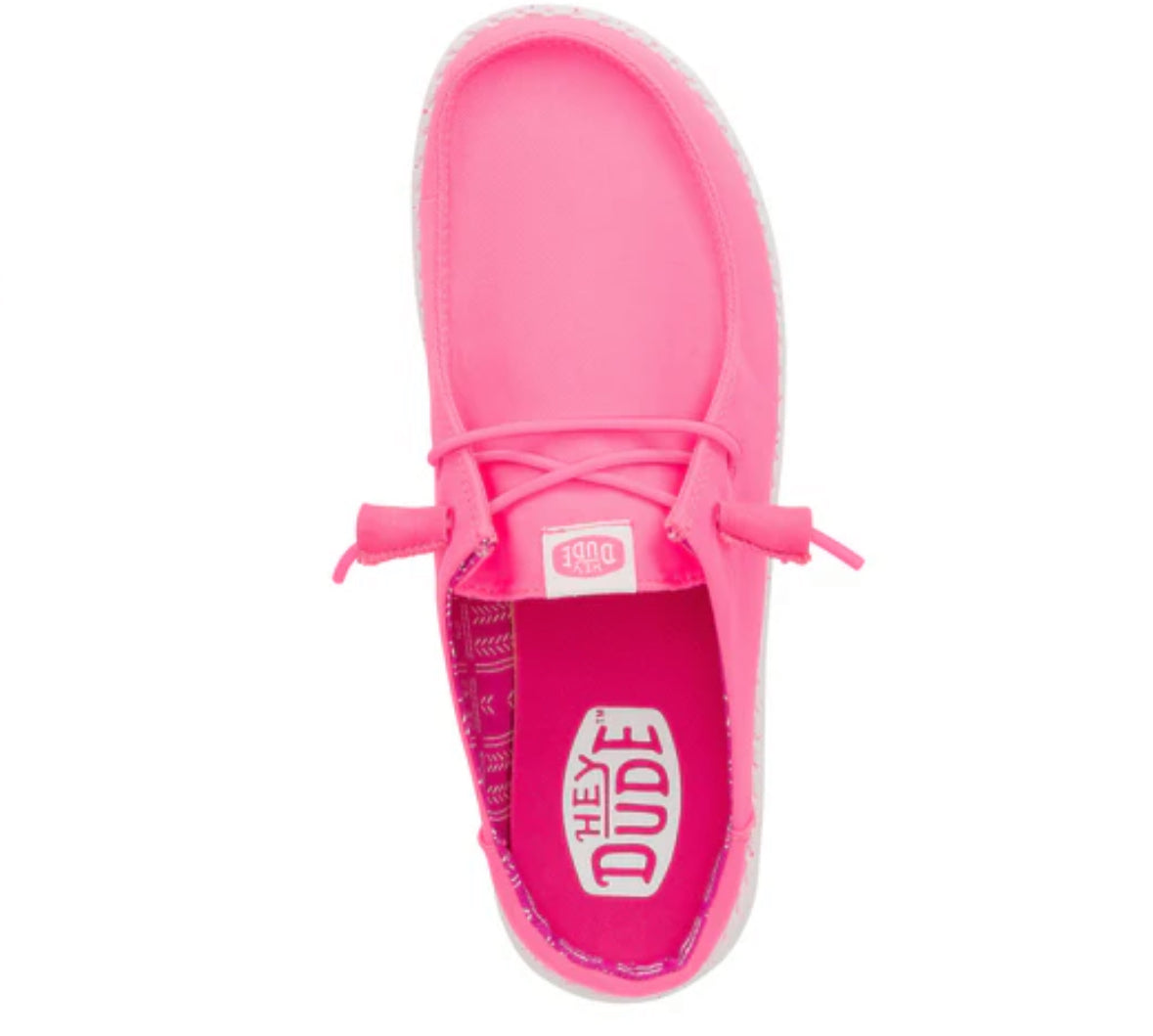 Wendy Slip Stretch Canvas- Neon Pink