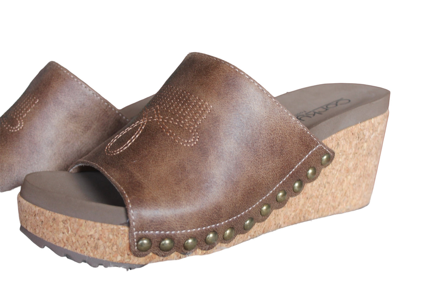 Saddle Up Tan Wedges