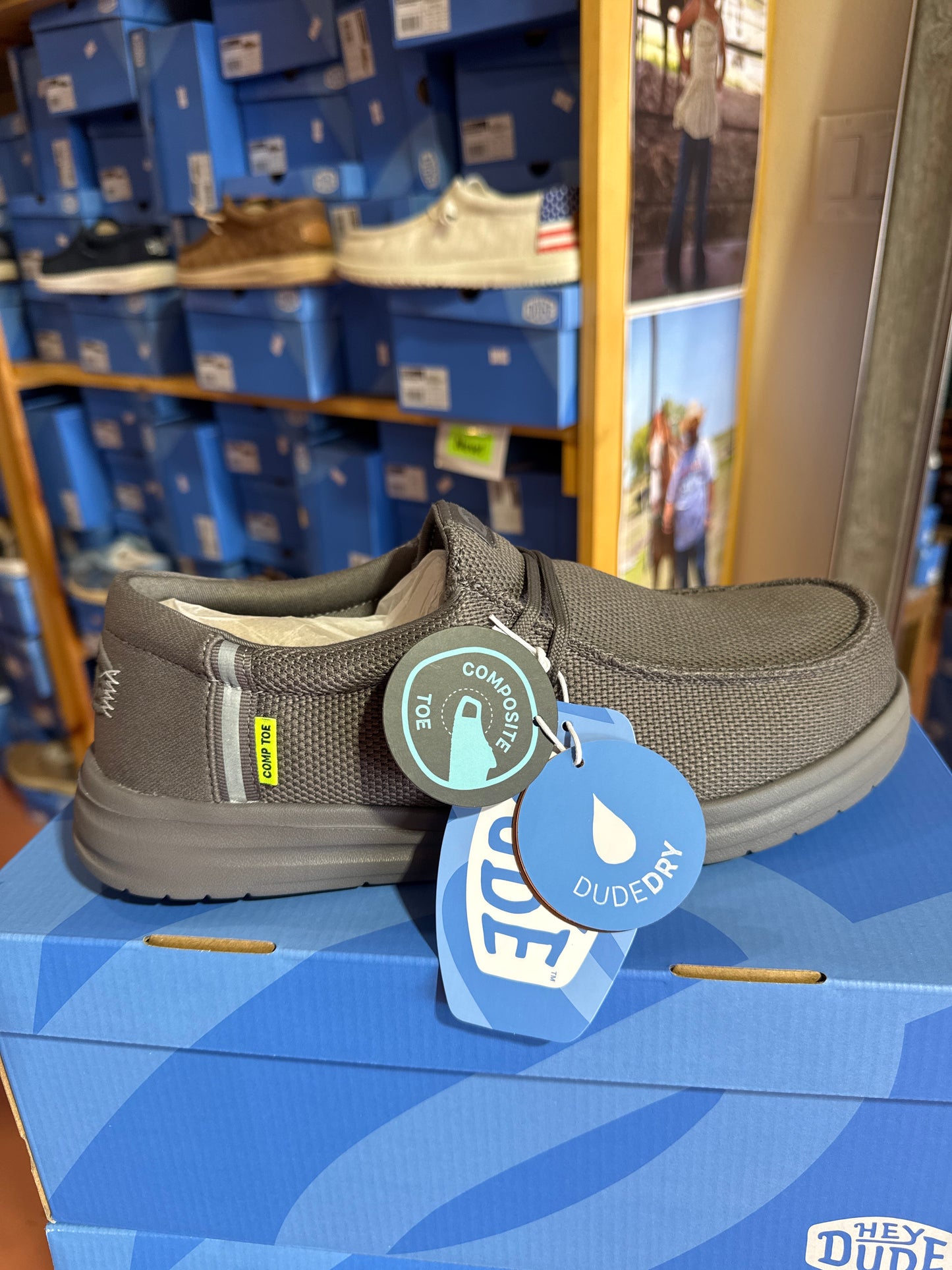 Wally Workwear Composite Toe- Dark Grey