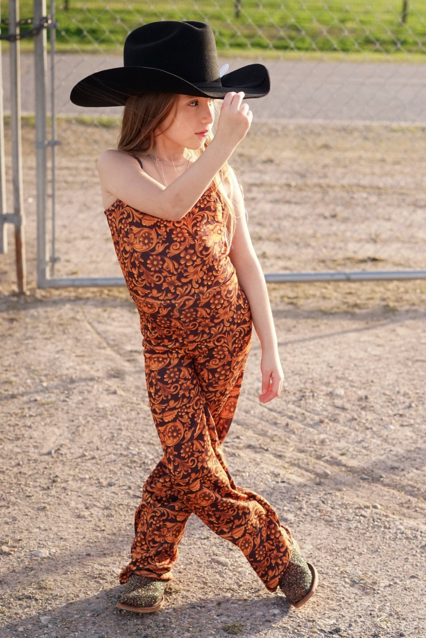 Girl's Tooled Jumpsuit