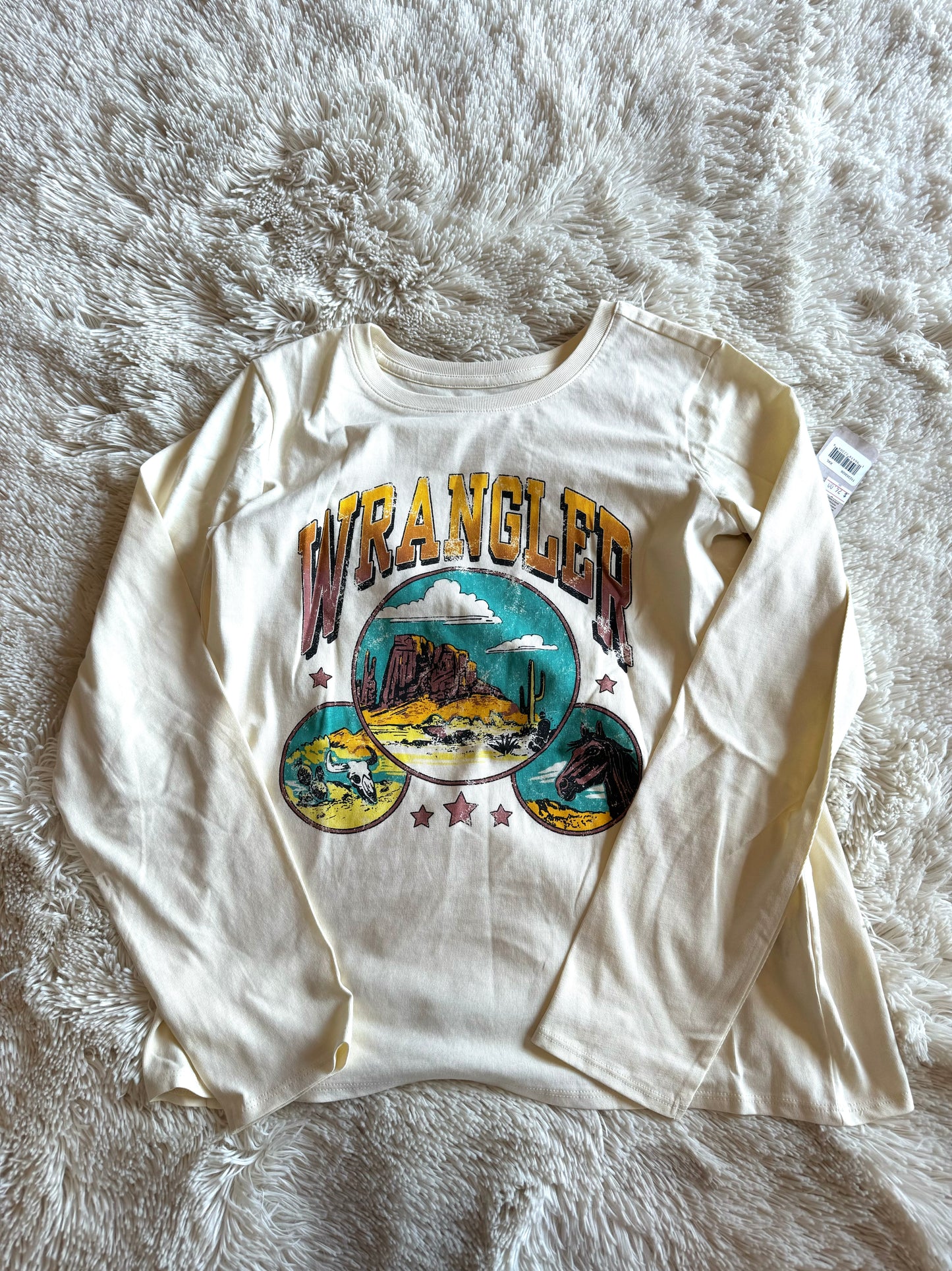 Wrangler West Girl's L/s Vintage Desert Tee
