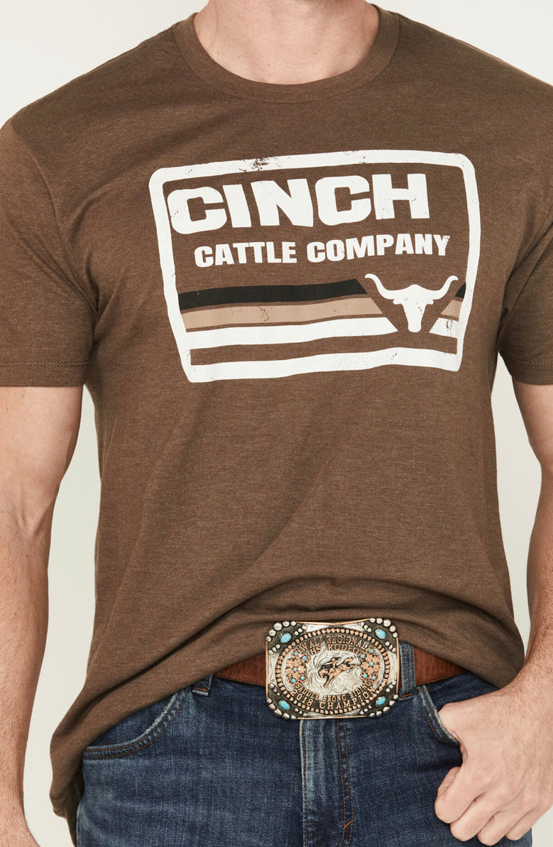Cinch Men’s Cattle Company Tee- Brown
