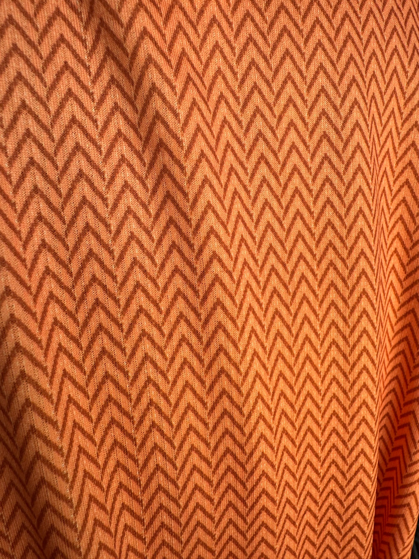R&R Orange Micro Print Polo