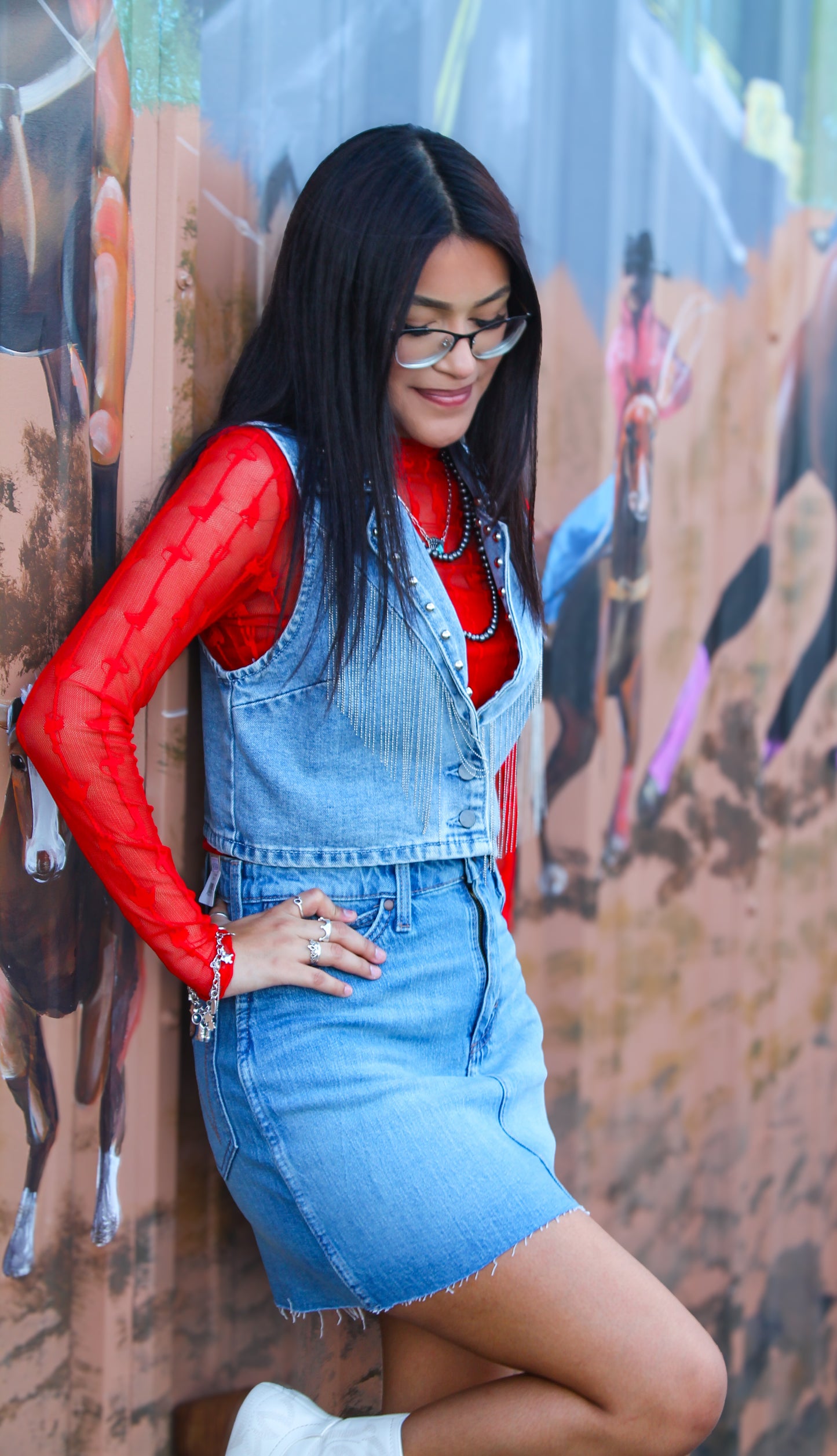 Red Lariat Lace