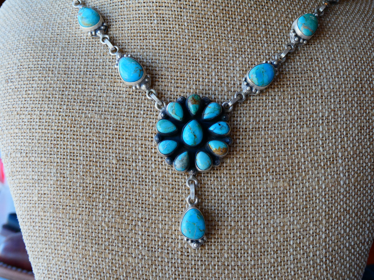Kingman Turquoise Lariat Necklace (24in.)