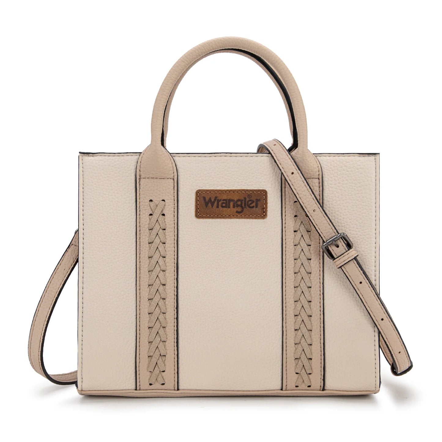 Wrangler Whipstitch Tote/Crossbody- Beige