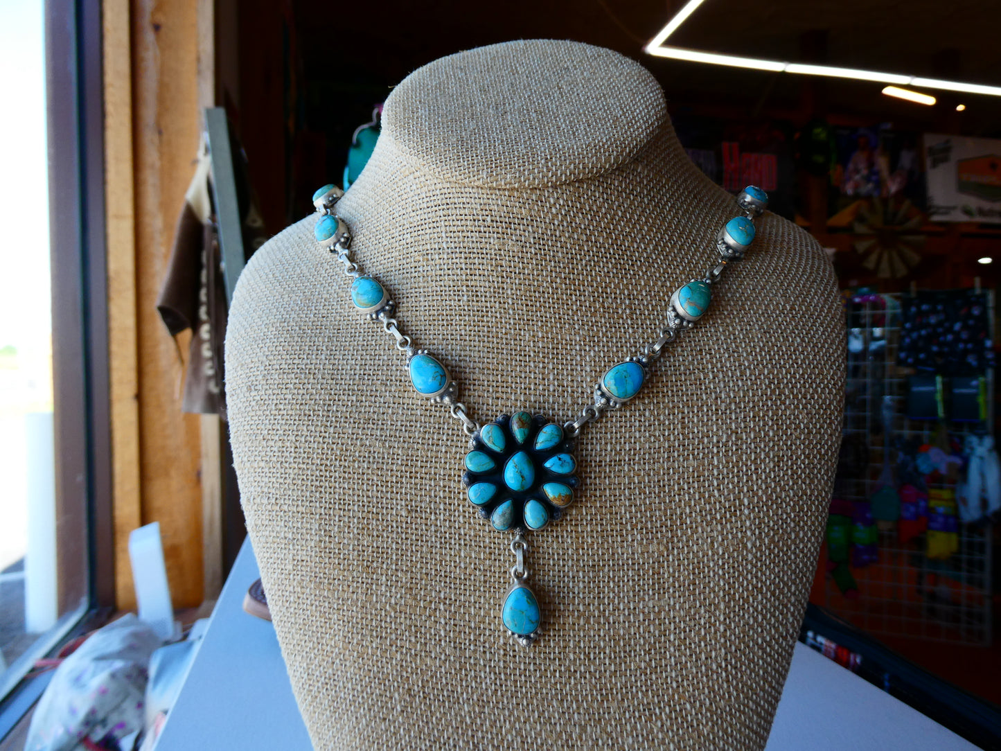 Kingman Turquoise Lariat Necklace (24in.)