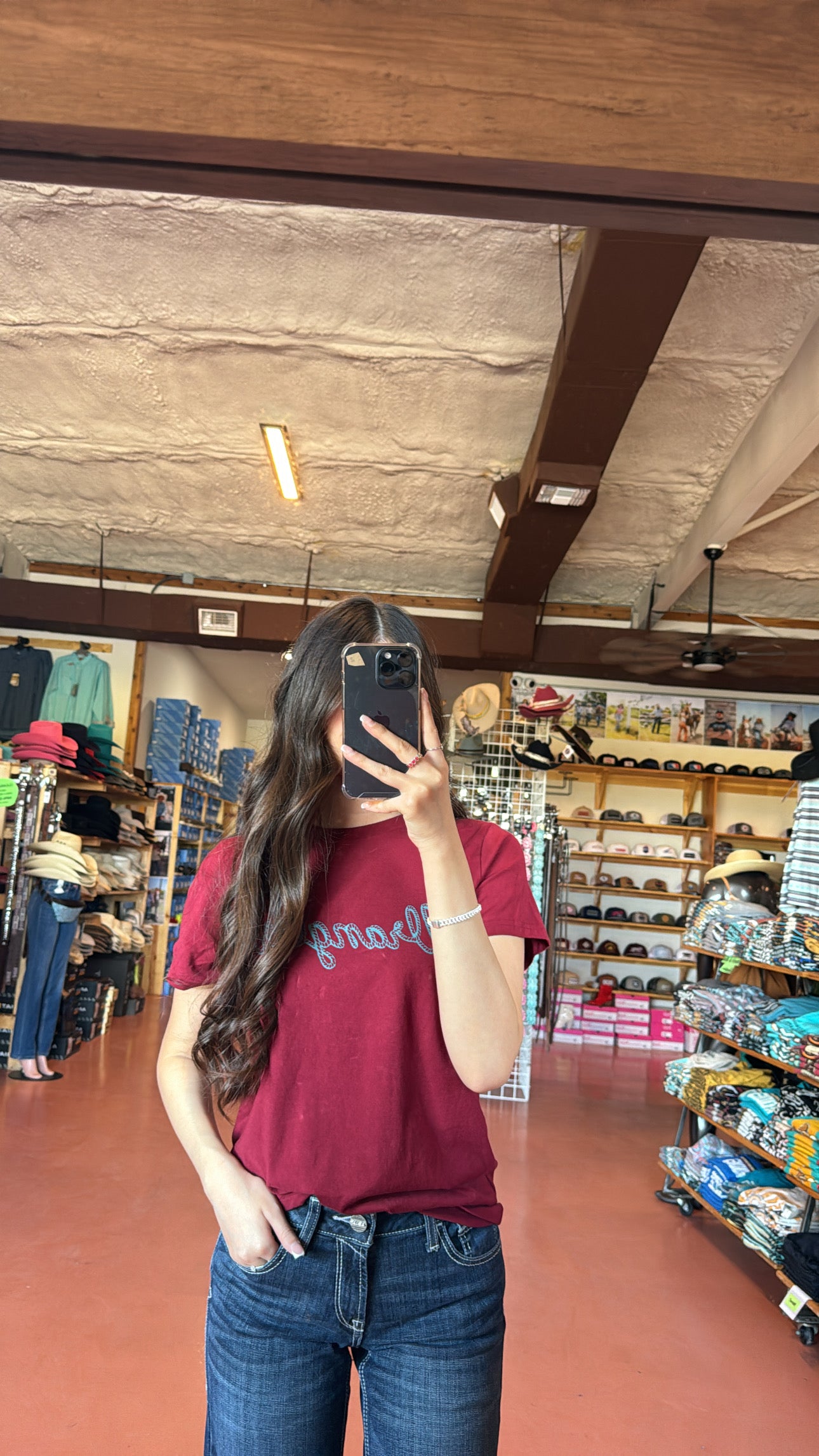 Women’s Rope Logo Tee- Red