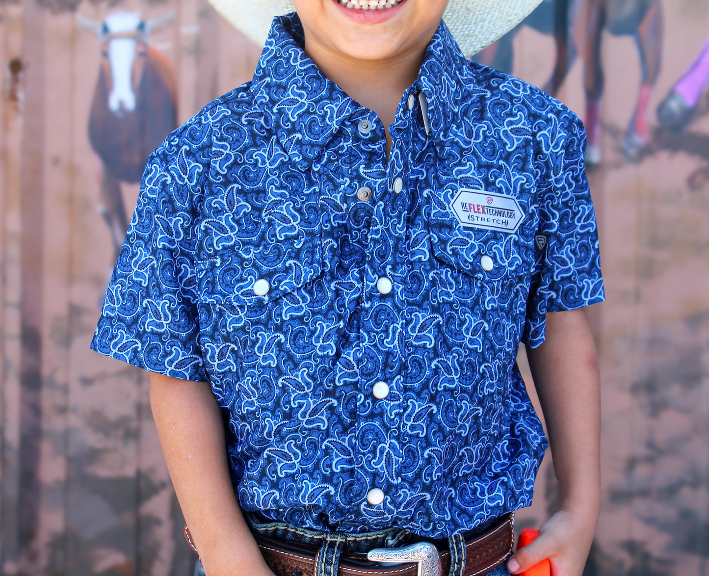 Rock & Roll Tek Western Paisley Blue