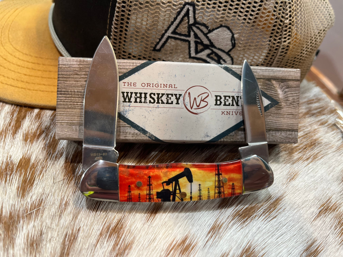 Whiskey Bent Pump Jack Sunset Canoe