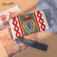 WG174-W0062 Wrangler Southwestern Knitted Wallet/Wristlet - Navy