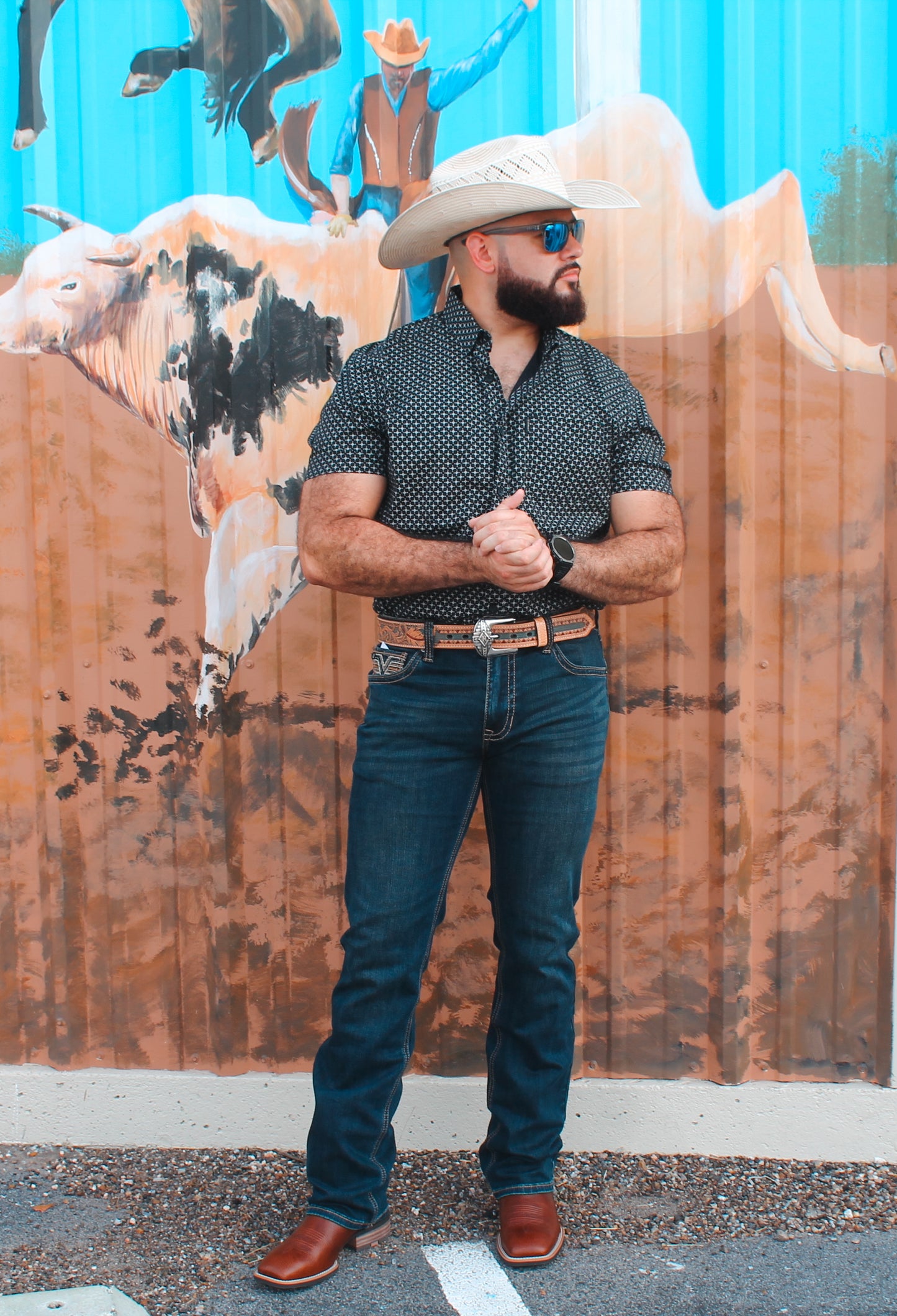 Ariat Men's Mars Modern SS Shirt Black