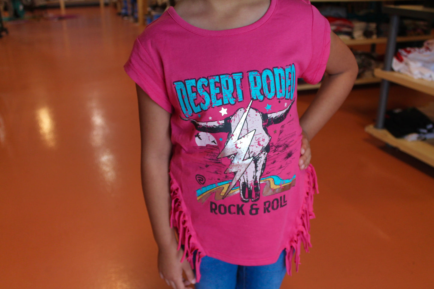 R&R Girl's Desert Rodeo Fringe Top