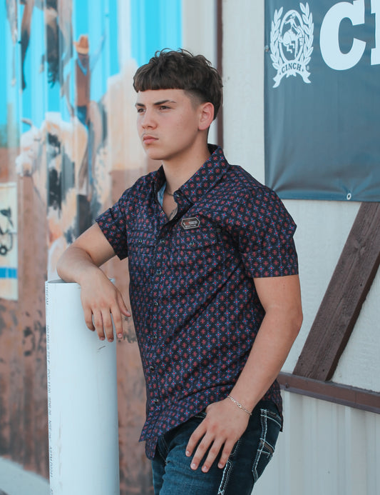 Men’s R&R Geo Tek Snap SS