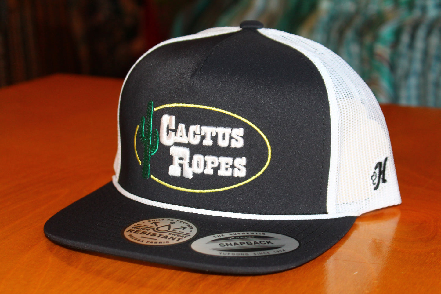 Cactus Ropes Black Logo Cap