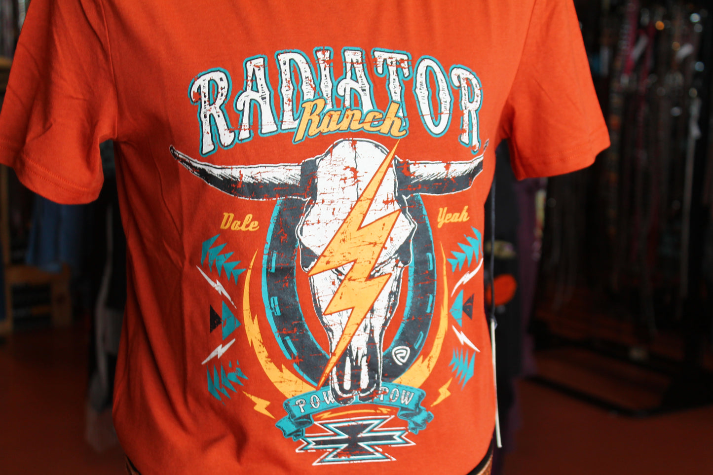 Dale Graphic Skull Tee- Rust