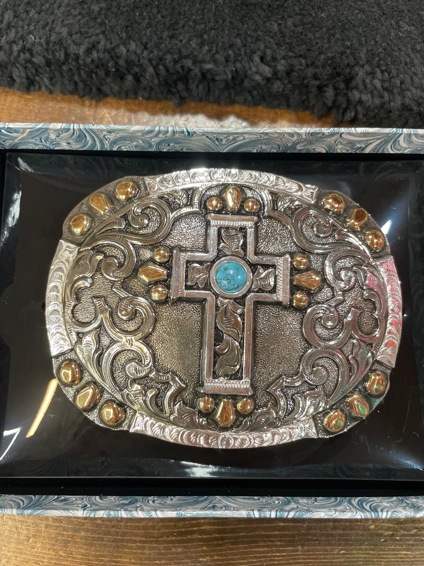 Turquoise Cross Buckle