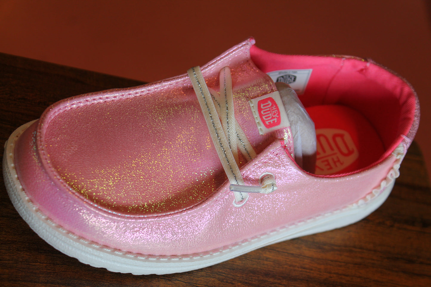 Hey Dude Wendy Youth Dazzling Sparkle Pink