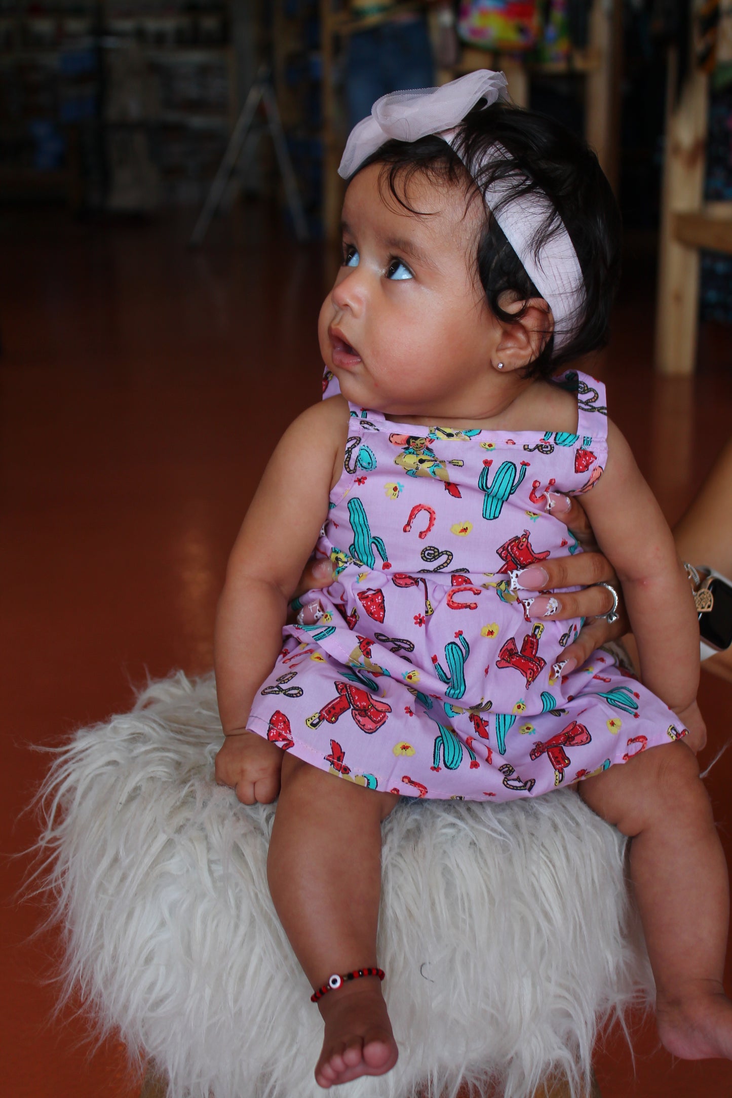 Wrangler Baby Girl Purple Yeehaw Ruffle Dress