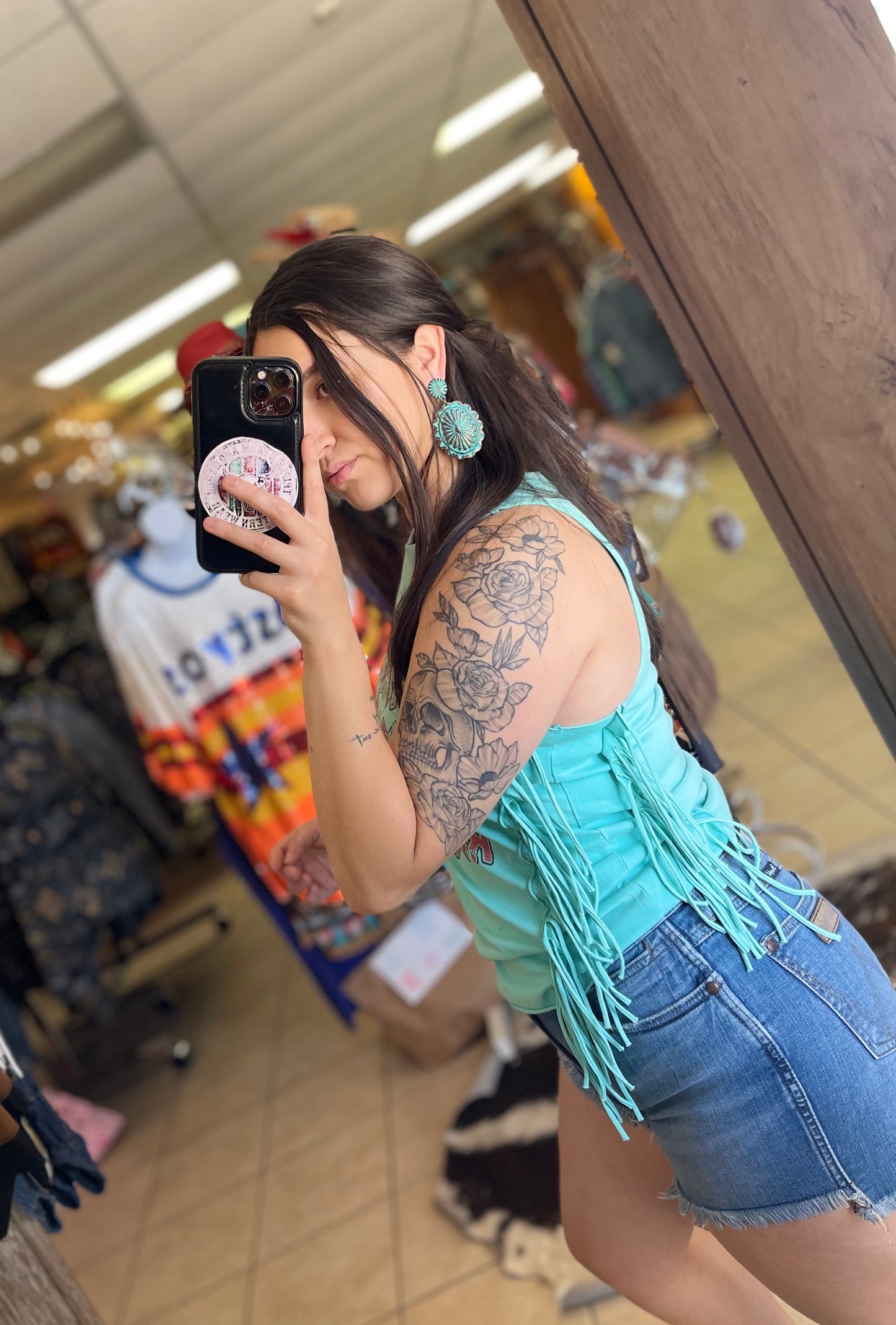 Rock & Roll Bronc Rider Fringe Top