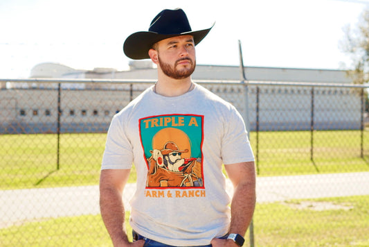Triple A Ranch Hand Tee (Grey)