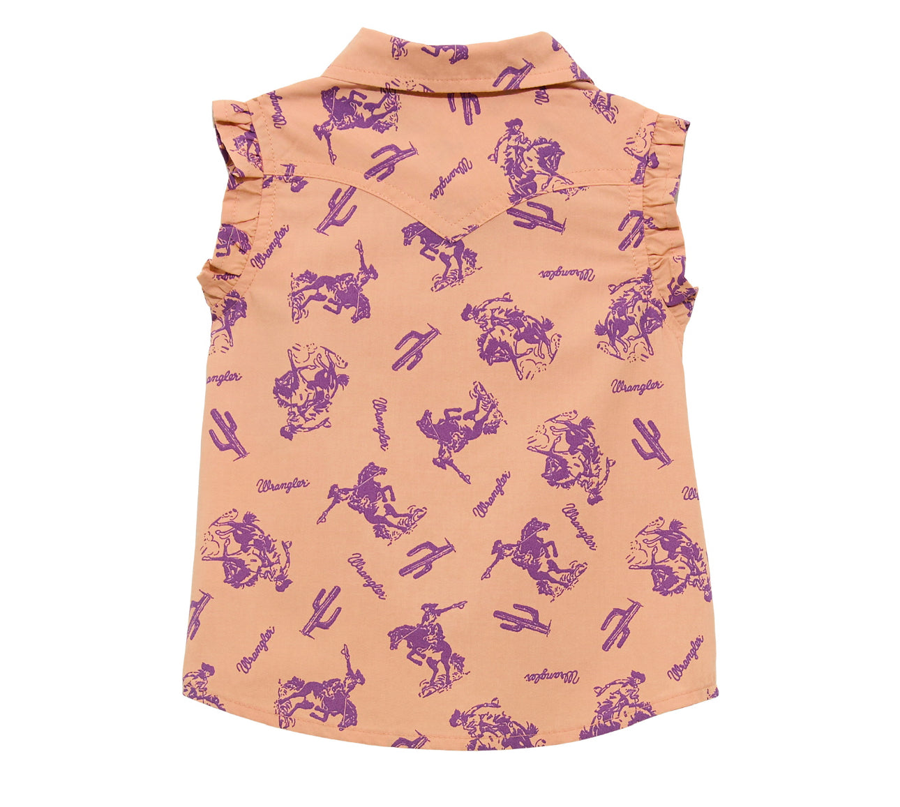 Wrangler West BG Pink/Purple Ruffle Top