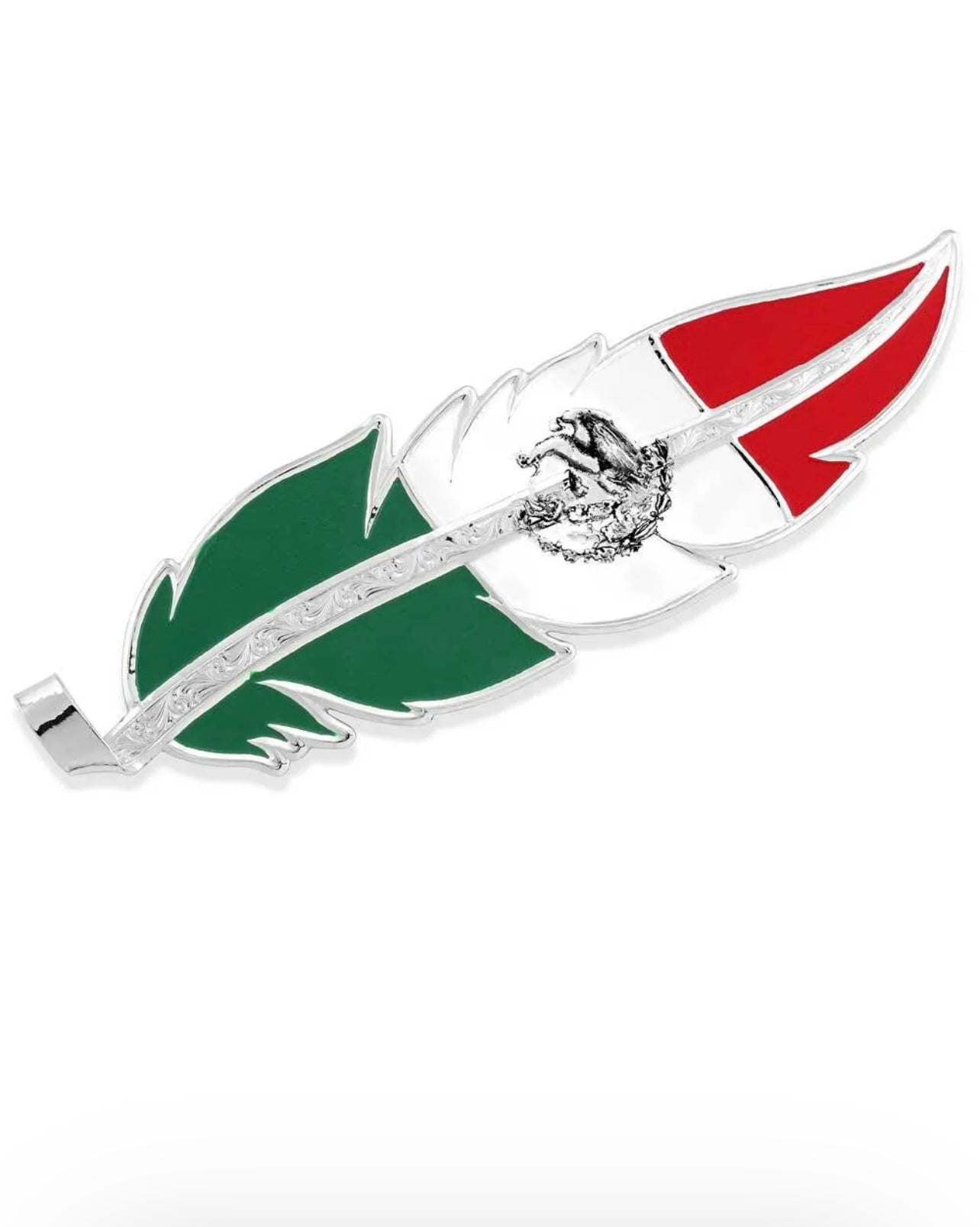 Mexico Flag Hat Feather